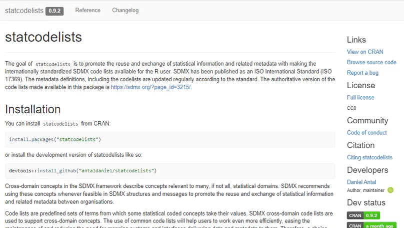 statcodelists: Use Standardized Statistical Codelists